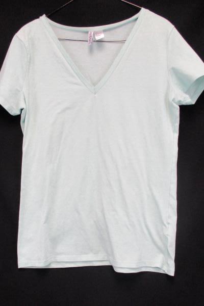 Lot of 2 Old Navy H&M Blue Black Short Sleeve Sleeveless Stretch Tops Women's L
