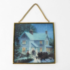 Avon Enesco Thomas Kinkade Sun Catcher Evening Carolers 1998
