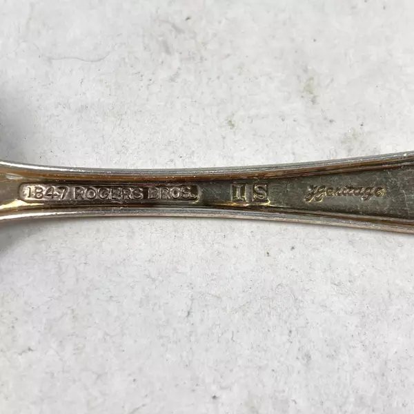 Vintage 1847 Rogers Bros Silver Plate Serving Spoon 1953 Heritage 8.5"