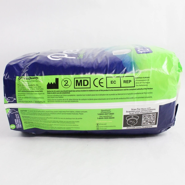 New Sealed Prevail Daily Underwear Extra Extra Large 68"-80" 12 Count