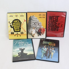 Set of 5 Musical DVDs MGM Classics West Side Story Guys and Dolls Fiddler