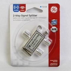 2-Way Signal Splitter for Audio and Video 5-900MHz GE Jasco 73218