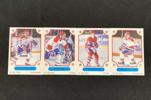 Lot of 24 WHL Hockey Trading Cards 91-92 Season by 7th Inning Sketch