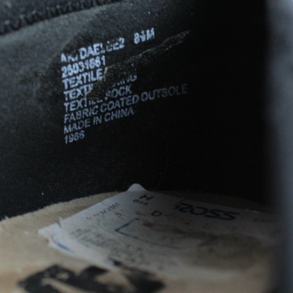 Ak Sport Women's Black Fabric Ballet Flat Heels with Strap Embellishments Sz 8.5