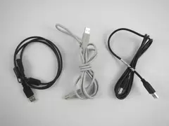 Lot of 3 Different USB Printer Cables Computer To Printer HP Black and Gray