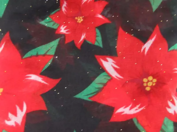 Lot of 3 Infinity Scarfs Black White Hearts Red Black Green Poinsettia