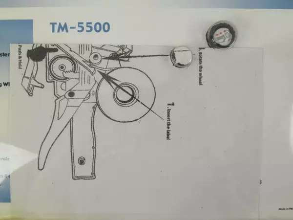 Vintage Price Marking Labeler Kit TM-5500 Black Business Thrift Yard Sale