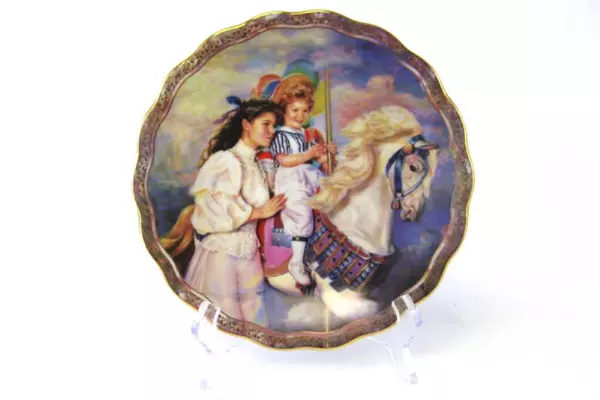 Sandra Kuck Mother Daughter Mom Day Carousel Special Moments Together Plate Reco
