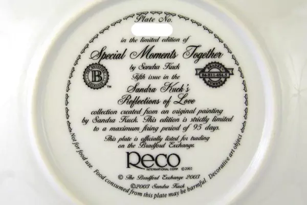 Sandra Kuck Mother Daughter Mom Day Carousel Special Moments Together Plate Reco