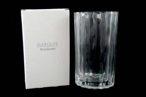 Marquis by Waterford 8" Oval Crystal Vase Fluted Clear 156027