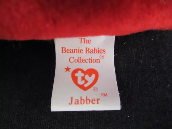 Vintage 1997 Ty Beanie Baby Jabber Parrot Retired Tag Errors No Number Stamp