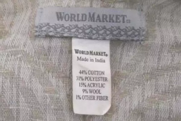 World Market Wool Blend Kimono One Size Made In India Bold Embroidery Fringe