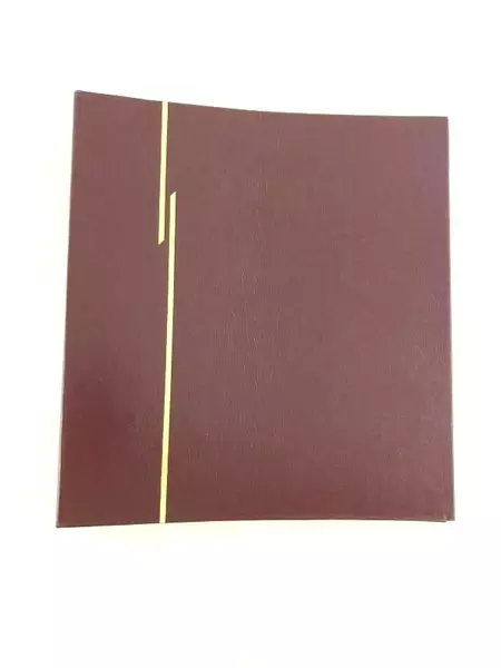Vintage Red Faux Leather 2 Inch 3 Ring Refillable Photo Album Binder Pebbled