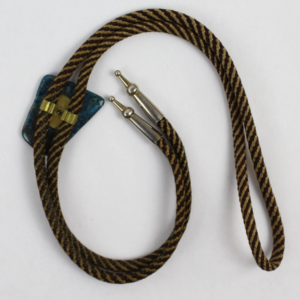 Azurite Gemstone Bolo Tie 16 Inch