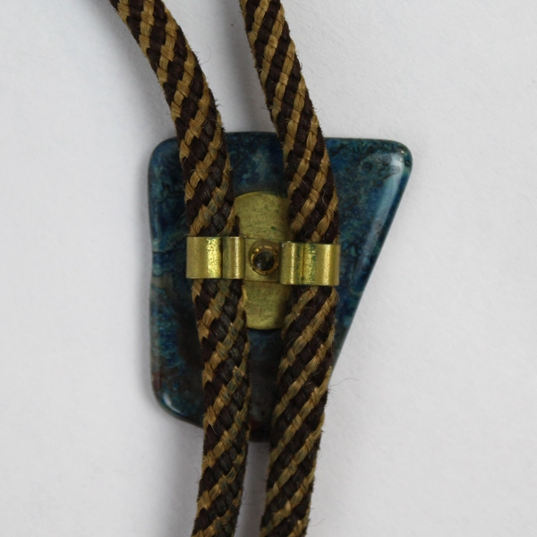 Azurite Gemstone Bolo Tie 16 Inch