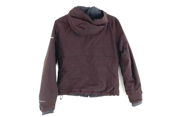 Columbia Sportswear Coat Jacket Women's Size Small Hood Brown Fleece Lining