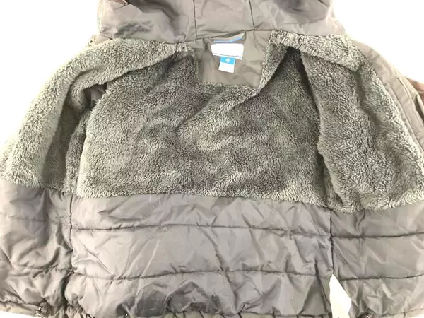 Columbia Sportswear Coat Jacket Women's Size Small Hood Brown Fleece Lining