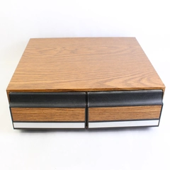 Vintage VHS Tape Storage Cabinets 24-Tape 2-Drawer Organizer