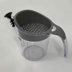 Good Cook 2 Cup Fat Separator with Stopper & Strainer Measuring Cup