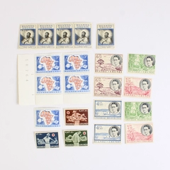 Lot of 21 Vintage Ruanda Urundi and Belgian Congo Mint NH Stamps
