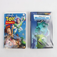 Lot Of 2 Disney Pixar VHS: Monsters, Inc 2001 & Toy Story 1995