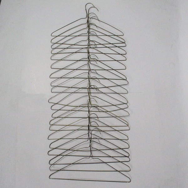 Lot of 20 Metal Wire Clothes Hangers For Pants and Shirts