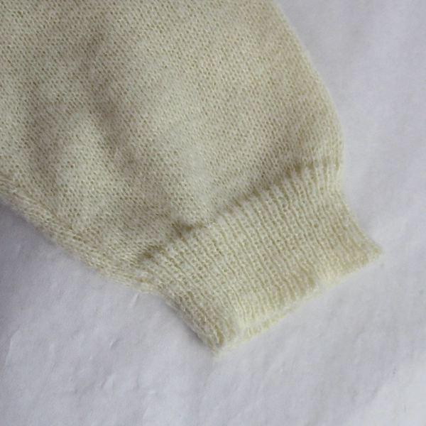 Cream Long-Sleeved Knit Wrap Sweater Women's Size 1XL - Good Condition