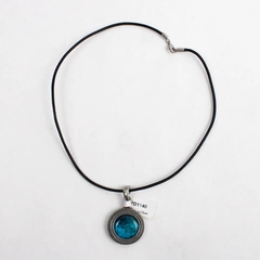 Magnabilities Silver-Tone Turquoise Blue Pendant Necklace 17"
