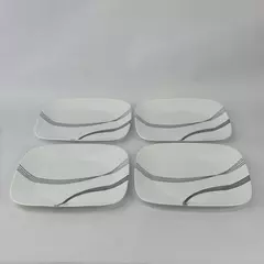 Set of 4 Corelle Urban Arc Dinner Plates 10.5 Inch