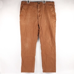 Banana Republic Aiden Chino Pants Men's 34W x 32L Brown 100% Cotton