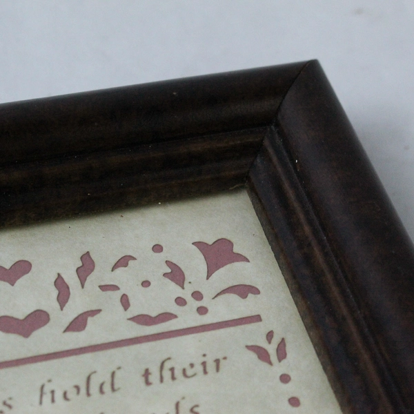 Vintage 1990 Scherenschnitte Framed Art Picture with Scissors Design 4.5"