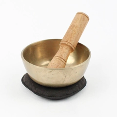 Tibet Brass Singing Meditation Bowl with Wood Baton in Lokta Paper Box