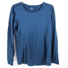 Athleta Women's Large Blue Long Sleeve Athletic Shirt Activewear Top