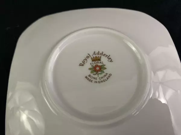 Set of 6 Royal Adderley Floral Bone China Coasters Gamebirds 4" Square ADD102