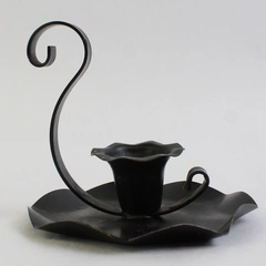 Unbranded/Unmarked Simple Black Metal Candle Holder