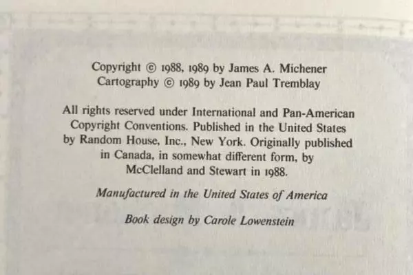 Journey by James A. Michener 1989 Hardcover Book Club Edition Good Condition