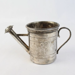 Vintage Silver Plated Watering Can Candle Holder 3.5" Tall