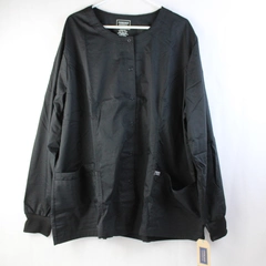 Cherokee: Revolution Modern Classic Scrubs Long Sleeve Shirt Black 3XL