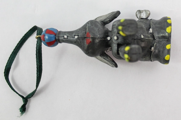 Vintage Circus Elephant Wind Up Tin Toy Look Alike Christmas Ornament