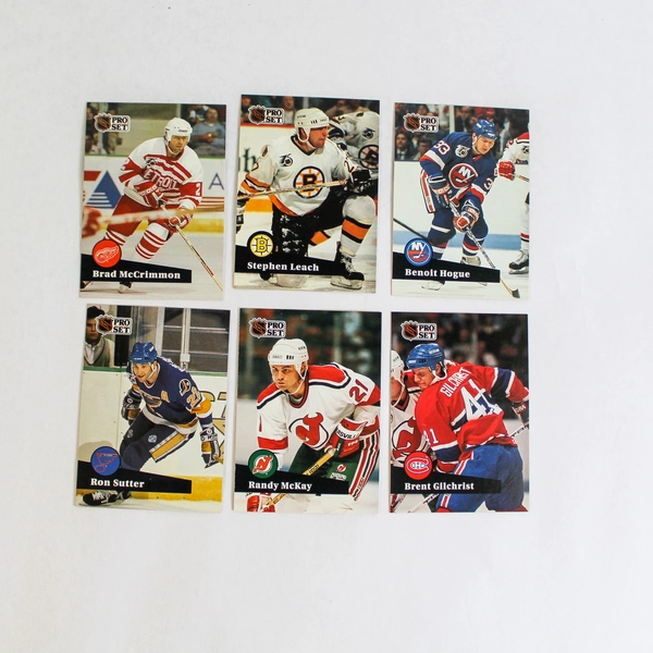Lot of 100 NHL 1991 Pro Set Hockey Cards Stars Hall of Famers & Commons