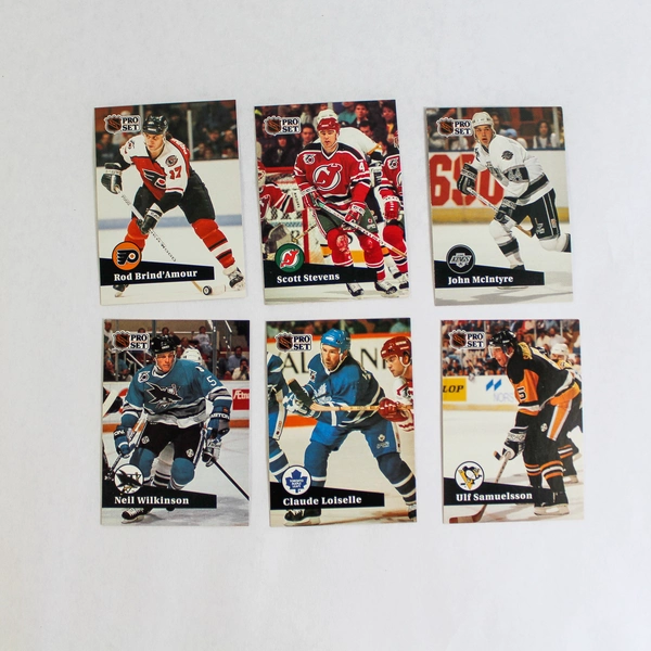 Lot of 100 NHL 1991 Pro Set Hockey Cards Stars Hall of Famers & Commons
