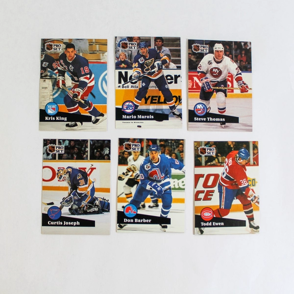 Lot of 100 NHL 1991 Pro Set Hockey Cards Stars Hall of Famers & Commons