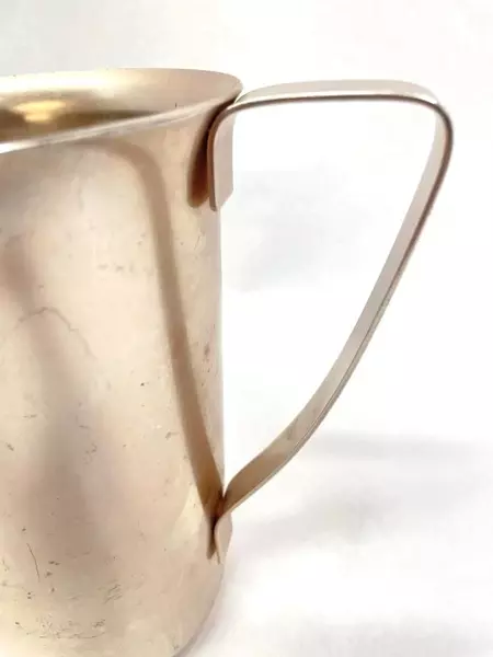 Vintage Beacon Ware G9102 Aluminum Pitcher Champagne Pink 7.75" Tall Pre-Owned