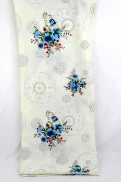 Lot Of 2 Table Decorations ~Red Glass Vase W/ Red Blue Floral Tablecloth Dinning