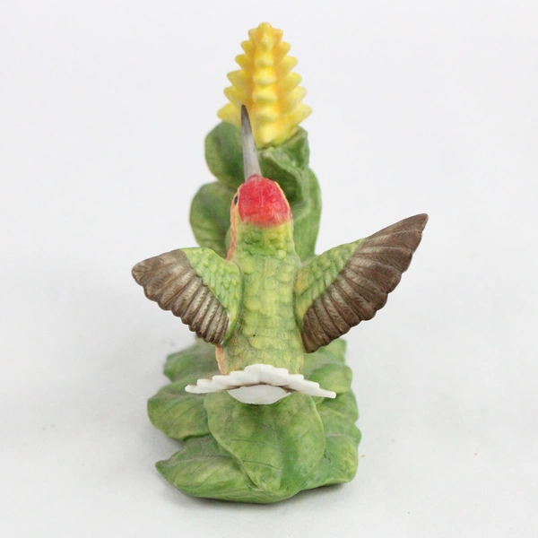 Bronson Collectibles Porcelain Allen's Hummingbird and Aphelandra 1996