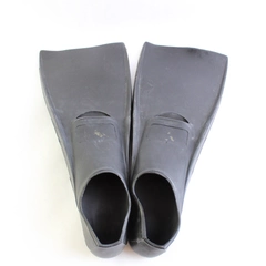 Deep See Sea Scuba Diving Fins Flippers Floating Black Rubber Size 11-14