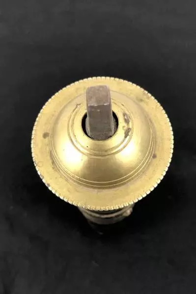 Haci Artin Brass Turkish Coffee or Pepper Mill Vintage 1970s 9" Tall Textured