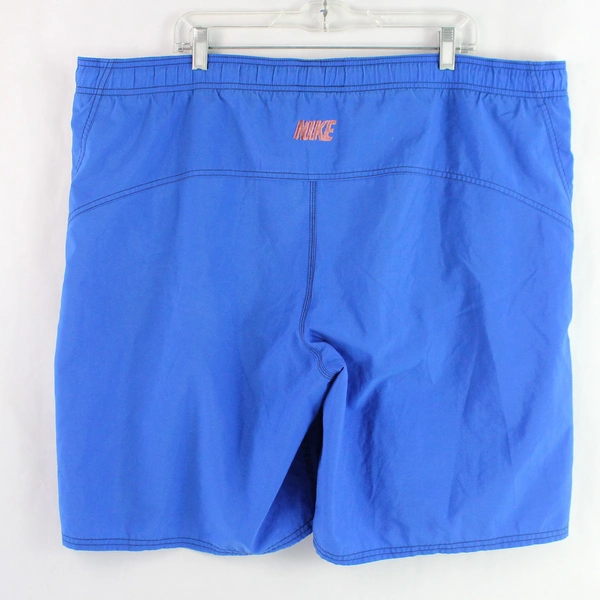 Nike Men's Swim Trunks 2XL Blue Drawstring Pockets Pre-Owned