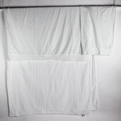 JC Penney Home White King Flat Sheet and Pillowcase Flawed DIY Fabric
