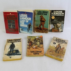 Lot Of 7 Louis L'Amour Books Western Pioneer Frontier 1963 - 1987 Paperback